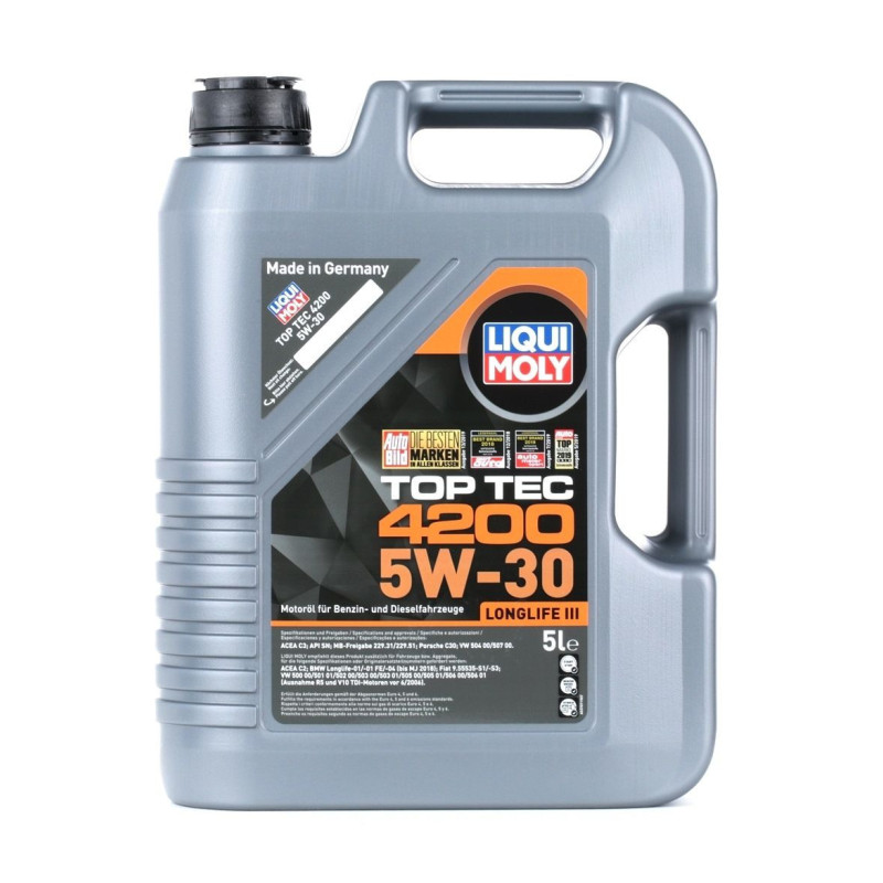 OLEO MOTOR LIQUI MOLY 5W30 TOP TEC 4200 - 5LT