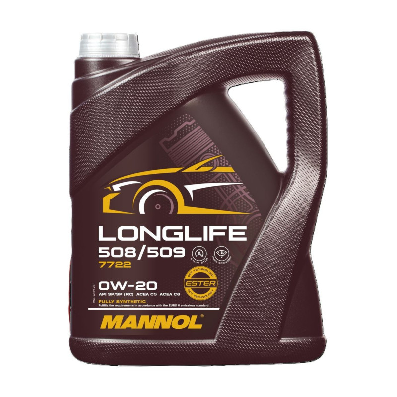OLEO MOTOR MANNOL 0W20 - 5LT
